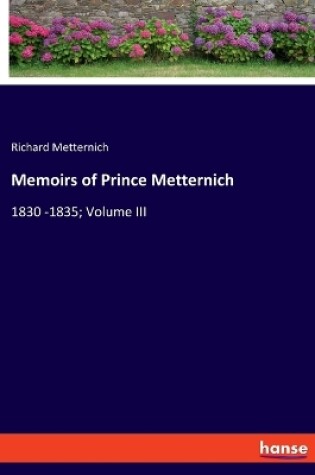 Cover of Memoirs of Prince Metternich