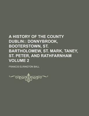 Book cover for A History of the County Dublin Volume 2