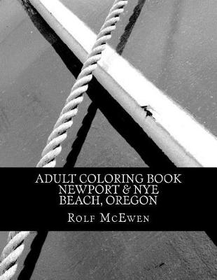 Book cover for Adult Coloring Book - Newport & Nye Beach, Oregon