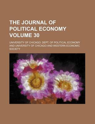 Book cover for The Journal of Political Economy Volume 30