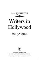 Book cover for Writers in Hollywood, 1915-1951