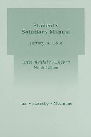 Cover of Student Solutions Manual for Intermediate Algebra
