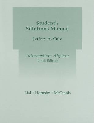 Book cover for Student Solutions Manual for Intermediate Algebra