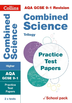 Cover of AQA GCSE 9-1 Combined Science Higher Practice Test Papers