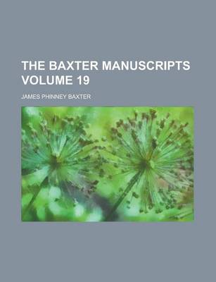 Book cover for The Baxter Manuscripts (Volume 2)