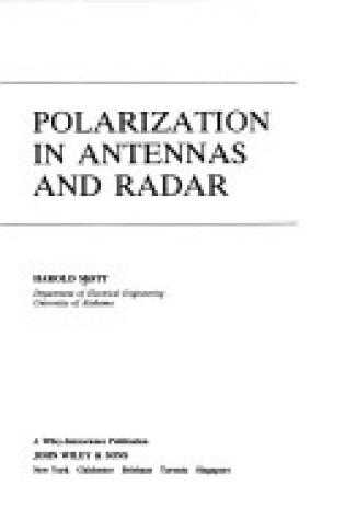 Cover of Polarization in Antennas and Radar