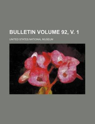 Book cover for Bulletin Volume 92, V. 1