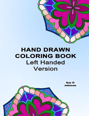 Book cover for Hand Drawn Coloring Book Left Handed Version