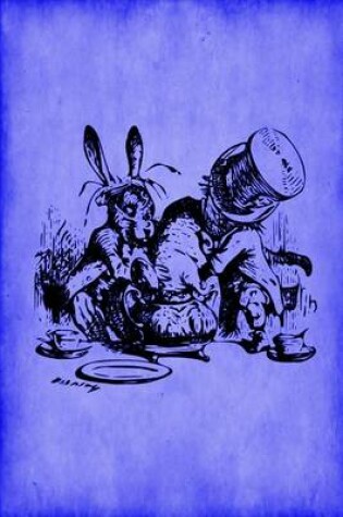 Cover of Alice in Wonderland Journal - Mad Hatter's Tea Party (Blue)