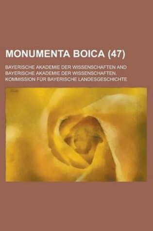 Cover of Monumenta Boica (47)