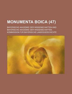 Book cover for Monumenta Boica (47)