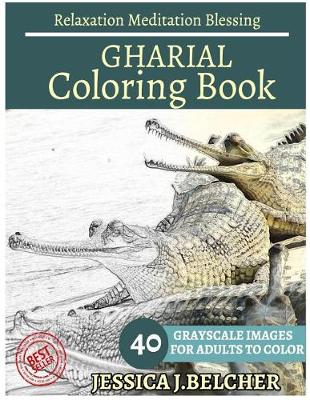 Book cover for Gharial Coloring Book for Adults Relaxation Meditation Blessing