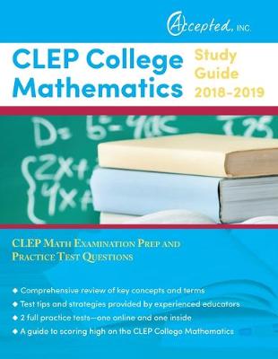 Book cover for CLEP College Mathematics Study Guide 2018-2019