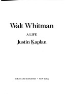 Book cover for Walt Whitman, a Life