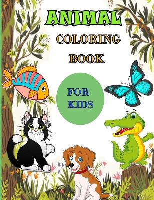 Book cover for Animal Coloring Book