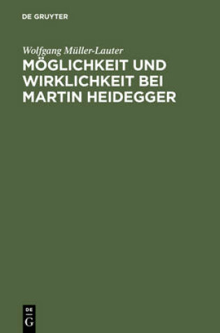 Cover of Moglichkeit Und Wirklichkeit Bei Martin Heidegger