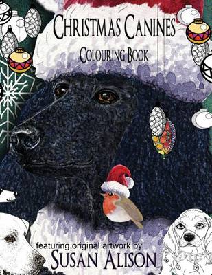 Book cover for Christmas Canines - A dog lover's colouring book