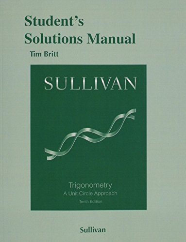 Book cover for Student's Solutions Manual for Trigonometry