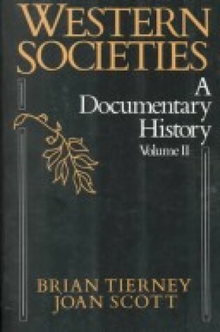 Cover of Western Societies: A Documentary History