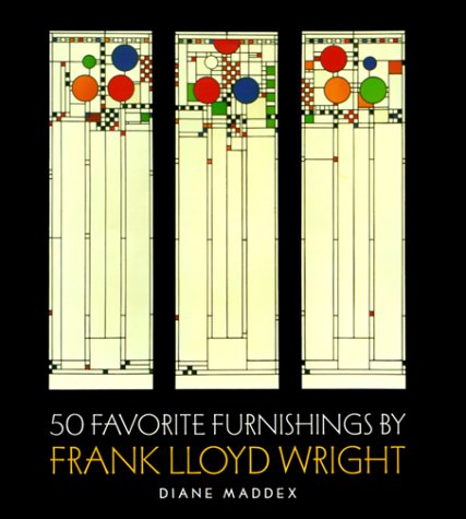 Book cover for 50 Favorite Furnishings by Frank Lloyd Wright