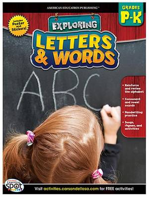 Book cover for Letters & Words, Grades Pk - K