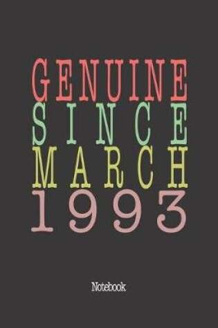 Cover of Genuine Since March 1993