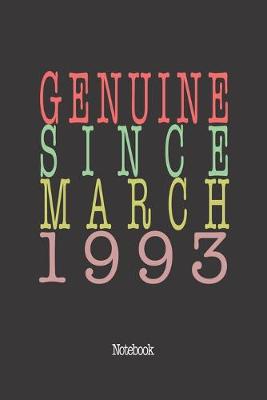 Book cover for Genuine Since March 1993