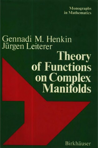 Cover of Theory of Functions on Complex Manifolds