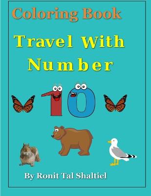 Book cover for Coloring Book- Travel with Number 10