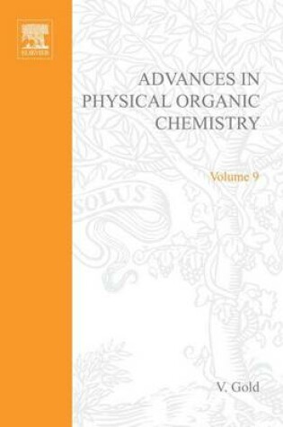 Cover of Adv Physical Organic Chemistry V9 APL