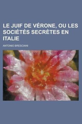 Cover of Le Juif de Verone, Ou Les Societes Secretes En Italie