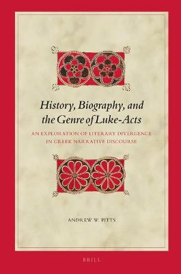 Cover of History, Biography, and the Genre of Luke-Acts