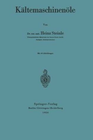 Cover of Kaltemaschinenoele