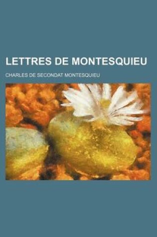 Cover of Lettres de Montesquieu