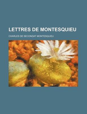 Book cover for Lettres de Montesquieu