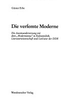 Book cover for Die Verfemte Moderne