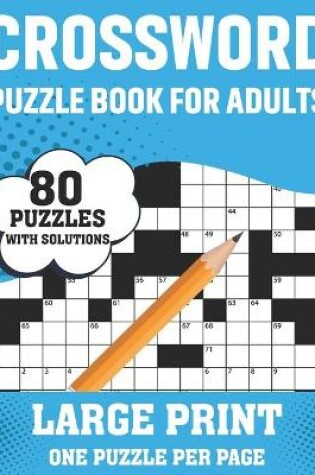 Cover of Crossword Puzzle Book For Adults