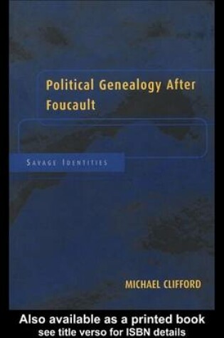 Cover of Political Genealogy After Foucault