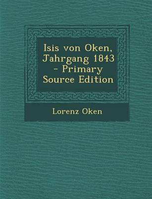 Book cover for Isis Von Oken, Jahrgang 1843