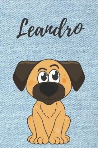 Cover of Personalisiertes Notizbuch - Hunde Leandro