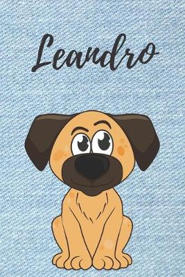 Book cover for Personalisiertes Notizbuch - Hunde Leandro