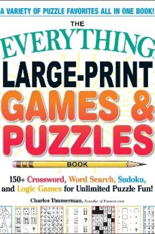 Cover of The Everything Large-Print Games & Puzzles Book