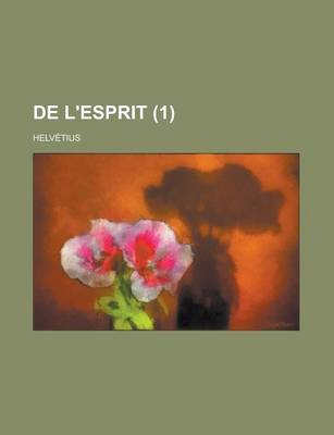 Book cover for de L'Esprit (1)