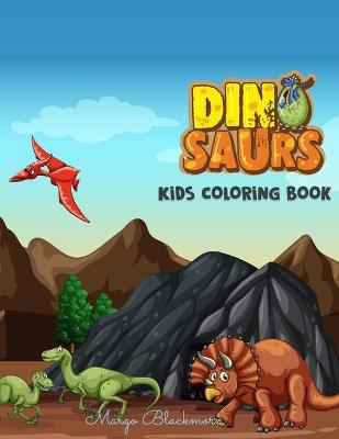 Book cover for DINOSAUR Kids Coloring Book