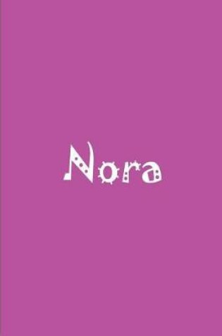 Cover of Nora - Bright Pink Personalized Journal / Notebook / Blank Lined Pages