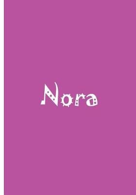 Book cover for Nora - Bright Pink Personalized Journal / Notebook / Blank Lined Pages