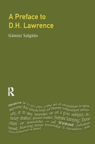 Cover of A Preface to Lawrence