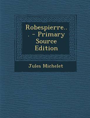 Book cover for Robespierre...