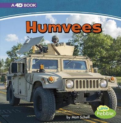 Book cover for Humvees: a 4D Book (Mighty Military Machines)