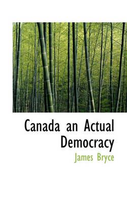 Book cover for Canada an Actual Democracy